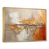 Orange Impressions I - Abstract Canvas Wall Art