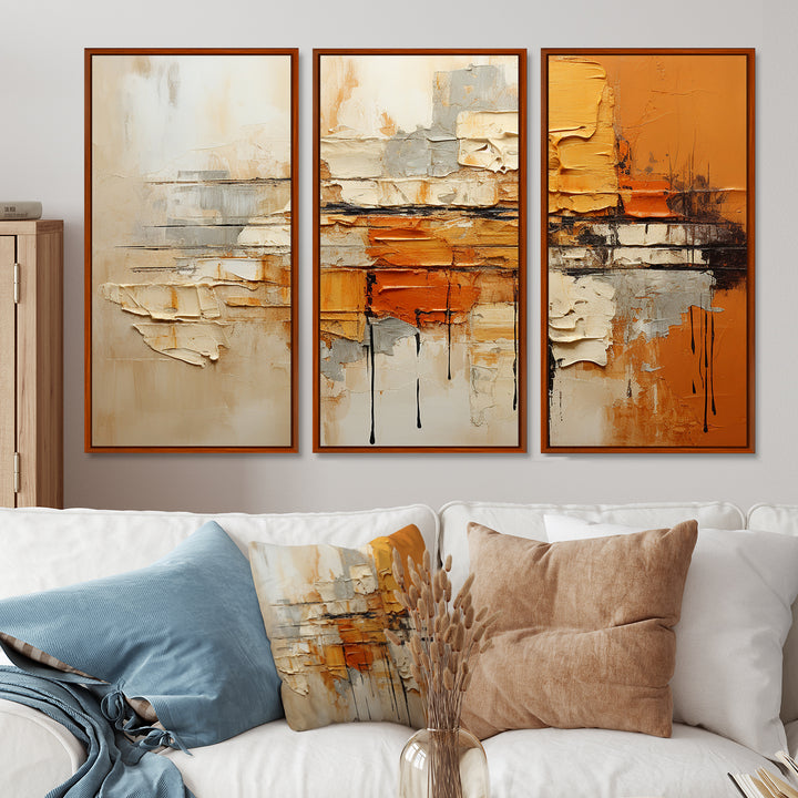 Orange Impressions III - Multi-Panels