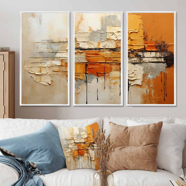 Orange Impressions III - Multi-Panels