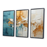 Transcendent Textures I - 3-Piece Canvas Wall Art