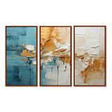 Transcendent Textures I - 3-Piece Canvas Wall Art