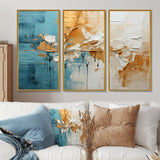 Transcendent Textures I - 3-Piece Canvas Wall Art