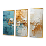 Transcendent Textures I - 3-Piece Canvas Wall Art