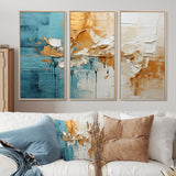 Transcendent Textures I - 3-Piece Canvas Wall Art