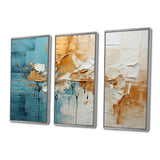 Transcendent Textures I - 3-Piece Canvas Wall Art