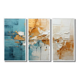 Transcendent Textures I - 3-Piece Canvas Wall Art