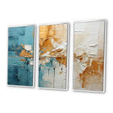Transcendent Textures I - 3-Piece Canvas Wall Art