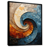 Collaged Spiral - Abstract Canvas Wall Art