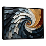 Geometric Spiral III - Abstract Canvas Wall Art