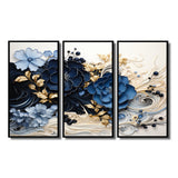 Liquid Ink Spiralscape I - Split Panel Canvas Art