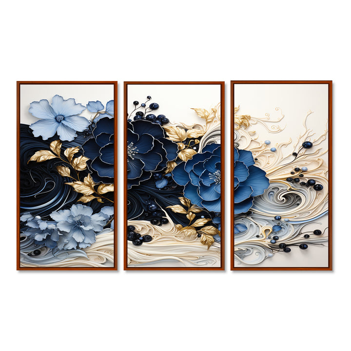 Liquid Ink Spiralscape I - Split Panel Canvas Art