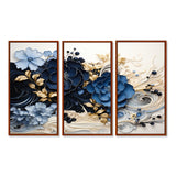 Liquid Ink Spiralscape I - Split Panel Canvas Art