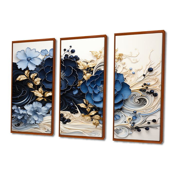 Liquid Ink Spiralscape I - Split Panel Canvas Art