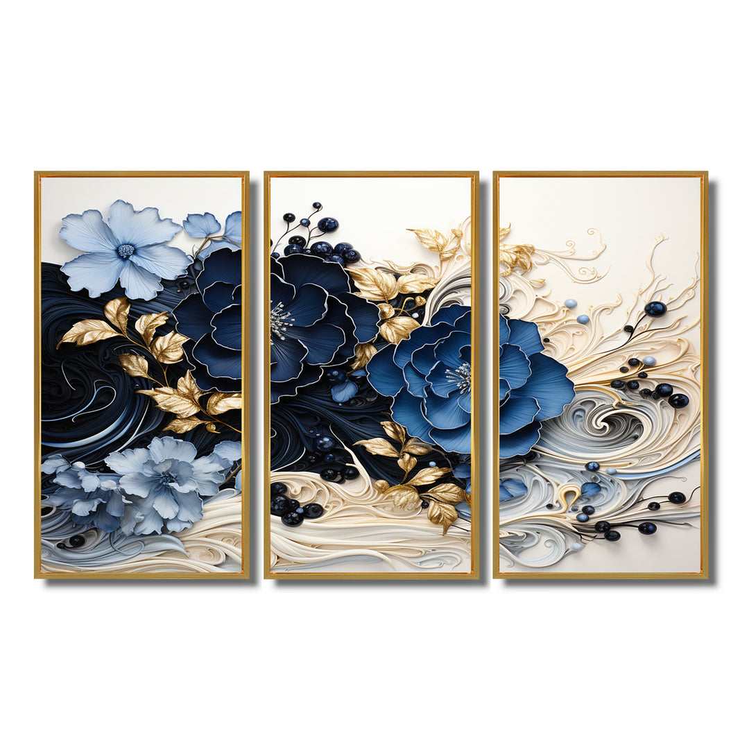 Liquid Ink Spiralscape I - Split Panel Canvas Art