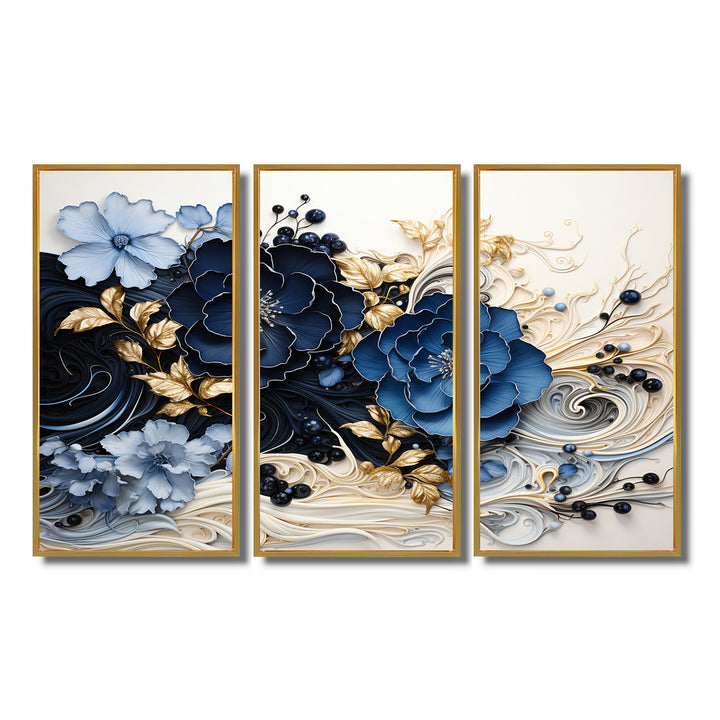 Liquid Ink Spiralscape I - Split Panel Canvas Art