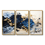 Liquid Ink Spiralscape I - Split Panel Canvas Art