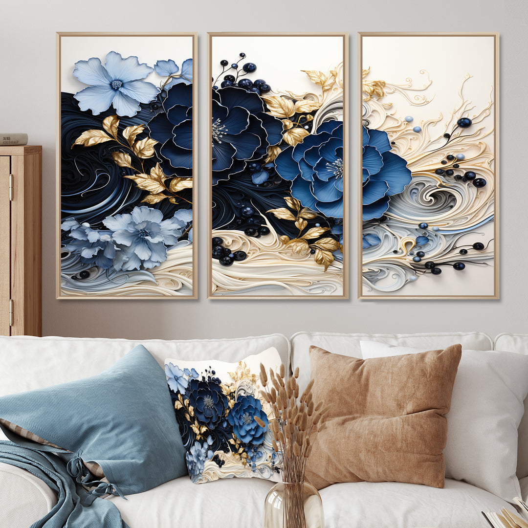 Liquid Ink Spiralscape I - Split Panel Canvas Art