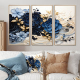 Liquid Ink Spiralscape I - Split Panel Canvas Art