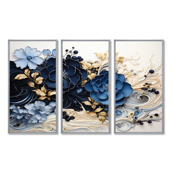 Liquid Ink Spiralscape I - Split Panel Canvas Art