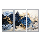 Liquid Ink Spiralscape I - Split Panel Canvas Art