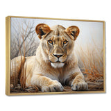 Africa Lioness Power I - Landscapes Canvas Wall Art