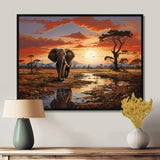 Africa Wildlife African Animals - Landscapes Canvas Wall Art