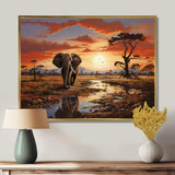 Africa Wildlife African Animals - Landscapes Canvas Wall Art