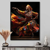 African Tribal Dance V - People Canvas Wall Art