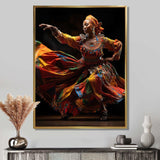 African Tribal Dance V - People Canvas Wall Art