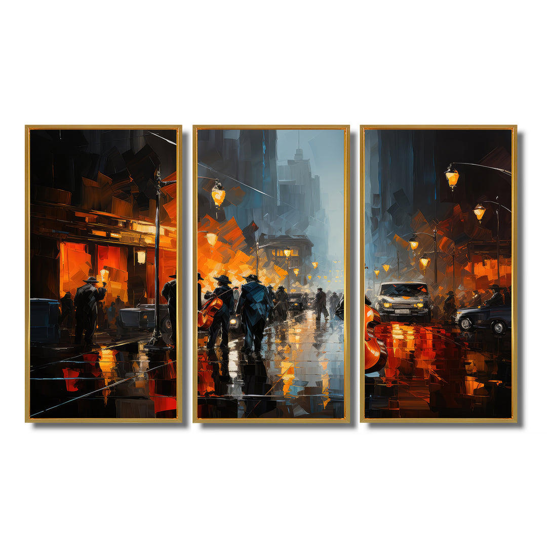 African American Harlem City - Multi-Panels