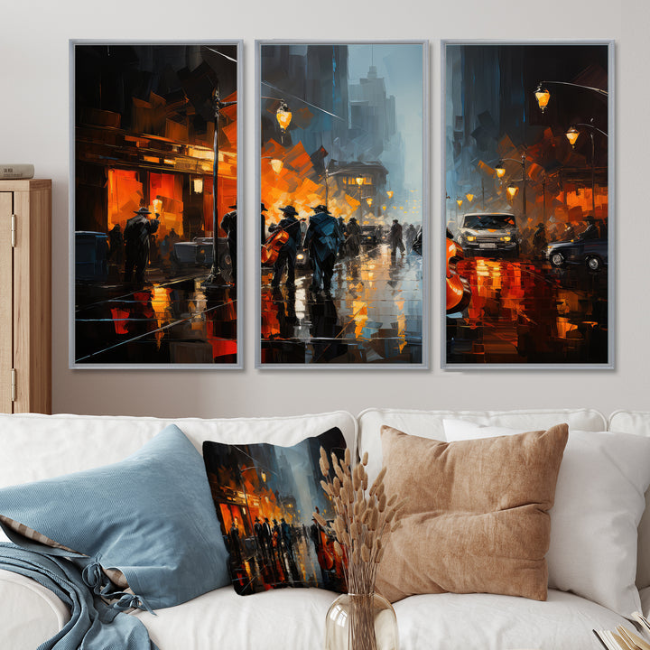 African American Harlem City - Multi-Panels