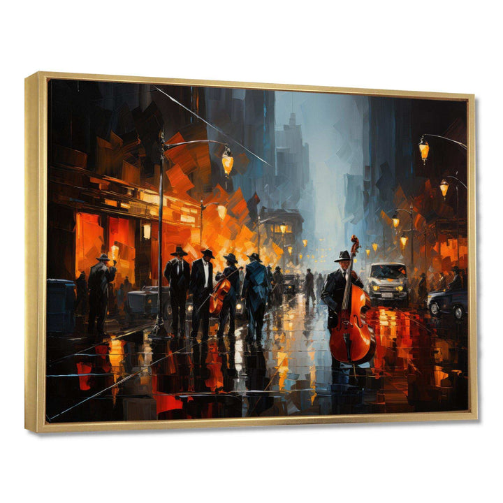 African American Harlem City - People Canvas Wall Art