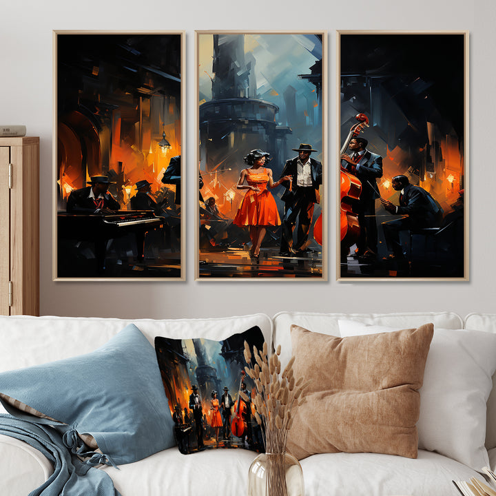 Music In Harlems III - Canvas Wall Art Sets