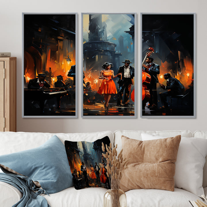 Music In Harlems III - Canvas Wall Art Sets