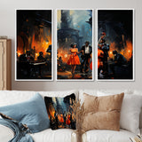Music In Harlems III - Canvas Wall Art Sets