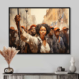 African American Art Powerful - People Canvas Wall Art