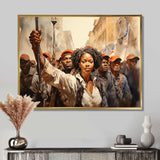 African American Art Powerful - People Canvas Wall Art