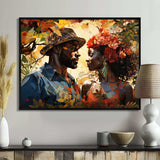 African Couple Resilient I - People Canvas Wall Art