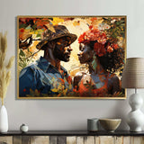 African Couple Resilient I - People Canvas Wall Art