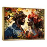 African Couple Resilient I - People Canvas Wall Art