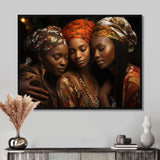 World Cultures Sisters I - People Canvas Wall Art