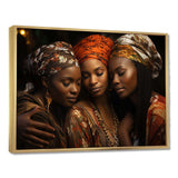 World Cultures Sisters I - People Canvas Wall Art