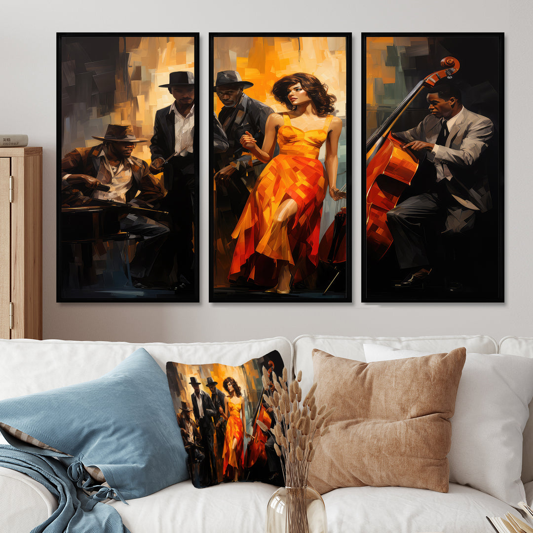 African American Art Spirit I - Multi-Panel Canvas Prints