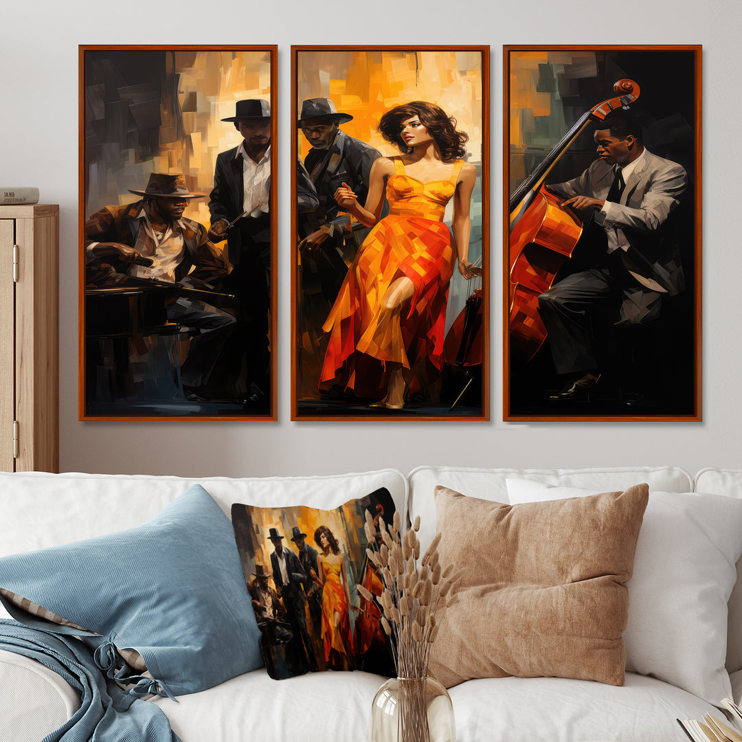 African American Art Spirit I - Multi-Panel Canvas Prints