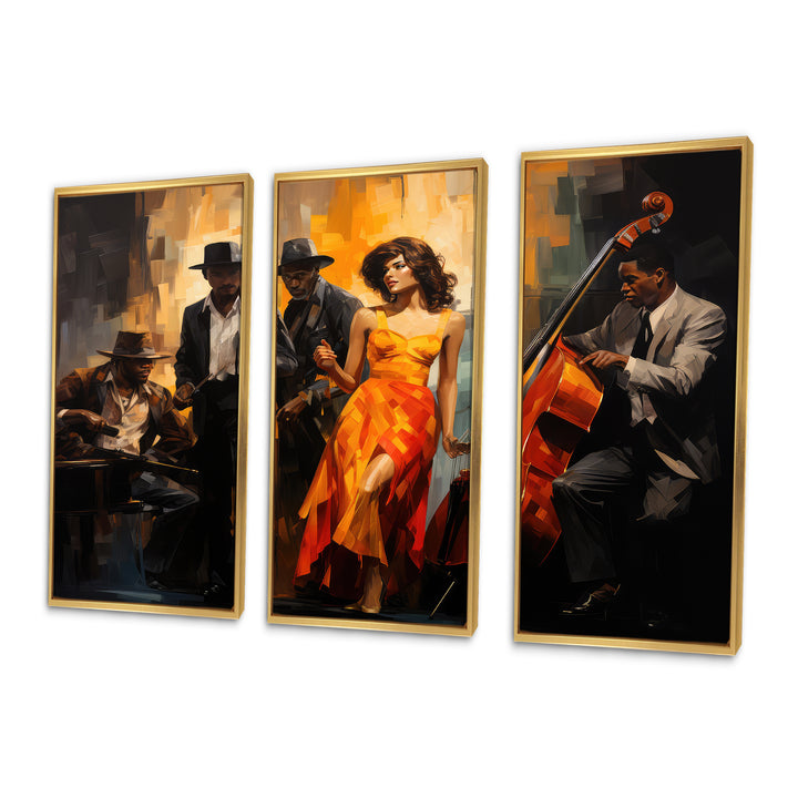 African American Art Spirit I - Multi-Panel Canvas Prints