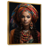 African Adorned Beauty I - People Canvas Wall Art