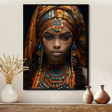 African Adorned Beauty III - People Canvas Wall Art