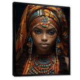 African Adorned Beauty III - People Canvas Wall Art