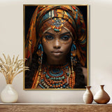 African Adorned Beauty III - People Canvas Wall Art