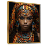 African Adorned Beauty III - People Canvas Wall Art